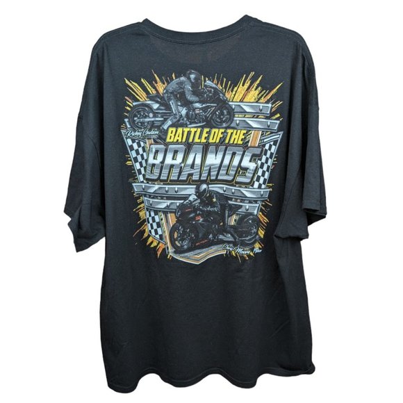 Men's Unisex 4XB Motorcycle T-Shirt Battle of the Brands Kawasaki vs Suzuki 2021 - Picture 4 of 7